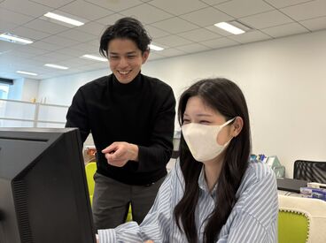 ＼未経験歓迎◎／
いきなり実践ではなくロープレを先輩と行い、
不安な部分を払拭してから架電します♪