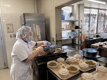 調理師免許を活かせます
＊正社員を目指しているフリーターさん
＊ブランク明けの主婦（夫）さん
も調理師としてスタート可能◎