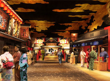 空庭温泉　Osaka Bay Tower 「大丈夫？」「困ったことはない？」と
お互いに声を掛け合いながら業務を進めています！
チームワーク抜群の職場で働きやすい◎