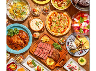 プラチナム　東京ソラマチ <THE PLATINUM 東京ソラマチ>
本格的な洋食や和食、
工夫を凝らしたデザートなど…
3世代に喜ばれるビュッフェレストラン＊*