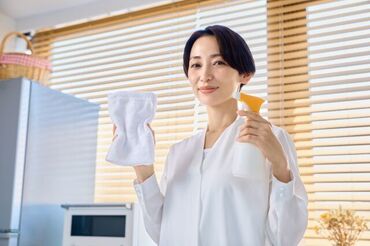 接客なしの黙々作業です！
力作業もない、シンプルな清掃です！