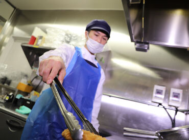 簡単な調理作業もありますが、料理スキルは一切不問です。
マニュアル完備のため、安心してください(*^^*)/