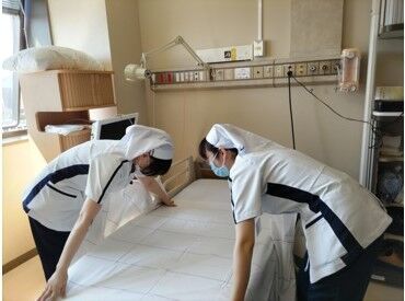 ワタキューセイモア株式会社（勤務地：旭川医科大学病院） ＼未経験・ブランク復帰さんも大歓迎！／
難しい作業はありませんが、イチから丁寧に指導◎
アナタのペースで慣れてくださいね♪