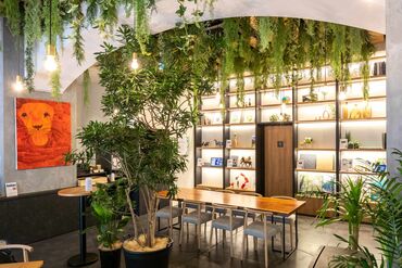 まるで森の中にいるような…みどり溢れる空間♪
季節に合わせて店内の装飾も仕事として楽しめます◎