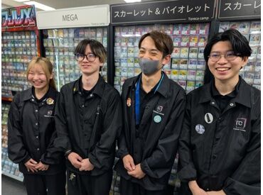 トレカキャンプ 大須店 髪色やネイル等自由！
スタッフは優しい方ばかりなので、困った時は助けてくれますよ♪