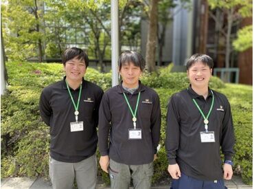 現場までは【直行直帰】【事務所に集合して車移動】どちらでもOK!
だから『道がわからない…』なんて心配は不要です♪