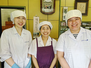 ＊こんな方を歓迎します＊
・和菓子が好きな方
・人と話すことが好きな方
・お菓子作りが好きな方