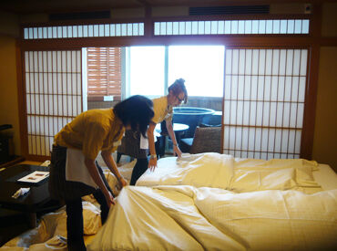 有限会社夢anクリーンネイト　※勤務地：ヴィラージュ伊豆高原 接客ナシ！モクモクとお掃除♪
2～4名のチーム体制なのも安心ポイント◎