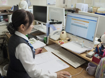 中部船舶有限会社 一般的な総務事務と経理事務をお任せいたします◎
50代～60代の主婦さんが活躍中！