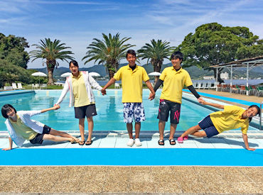 夏休みを満喫しながらお小遣い稼ぎ♪
ワイワイ楽しく働いて、色んな仲間と思い出＆記憶に残る夏に！