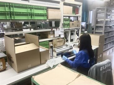 「モクモク作業が好き！」
「接客対応は少し苦手…」
⇒そんな方にピッタリの裏方作業です◎