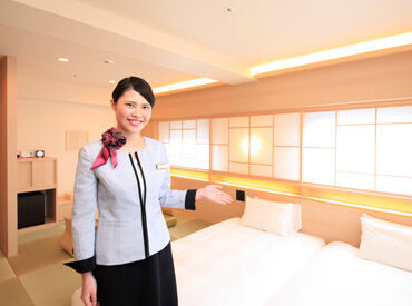 リッチモンドホテル帯広駅前 憧れのホテル業界にチャレンジ*。
ほとんどが未経験スタートです！
接客スキルやマナーなど、
働きながら学べることがたくさん♪