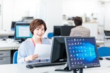 スキルアップ講座や研修制度も充実*
事務デビュー応援◎
スキルより“やる気”を重視します!