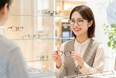 ファッション人材リンク株式会社【FJLNAGOYA】 ﾟ*｡☆ NEWスタッフ募集 ☆。*ﾟ
有名メガネブランドでのお仕事♪
未経験さんもオッケー☆
専門的な知識は必要なし！