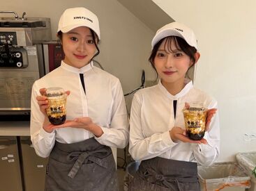 幸福堂　原宿店 世界中に展開する黒糖タピオカ人気店！
本場の味が休憩時間に《無料》で飲めちゃう♪
タピオカLOVERにピッタリ◎