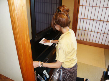 有限会社夢anクリーンネイト　※勤務地：熱海月右衛門 難しいお仕事は一切ありません！
普段の家事の延長のような感覚でスタートできます♪