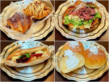 憧れのパン屋さんで一緒に働いてみませんか♪
生地の作り方から焼き方まで、イチからしっかりサポートします！