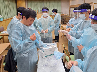 こちらは生活支援員の衛生研修の様子です◎
福祉に興味がある方、地域に根差した看護を始めたい方にぴったり★
正職員登用あり！