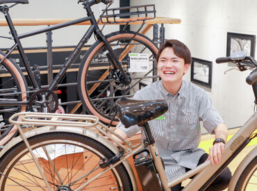 イオングループの自転車屋さん!
見かけた事がある方も多いはず!
まずは店内の「どこになにがあるか」を覚えることから◎