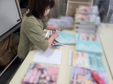＼WELCOME メール企画／
モクモクと自分のペースでできる
経験＆知識不要の簡単な作業です♪
あなたもすぐに慣れるはず◎