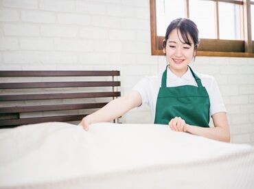 "働きやすさ"で選ぶなら客室清掃★
★20～40代活躍中★未経験OK！
▼さらに…!!!
清掃する部屋がない時は休憩していてOK！