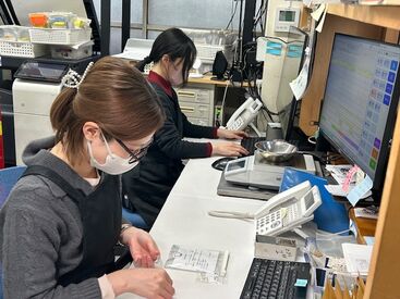 野々垣キャストラボ ≪検品作業もお任せ≫
事務作業だけでなく、検品もお願いします！
コツコツした作業が得意な方◎
20～30代活躍中！