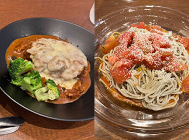 【まかないに注目◎】
メニューは店長がいろいろアレンジ♪
お腹いっぱいなら、持ち帰って晩ご飯にしてもOK！