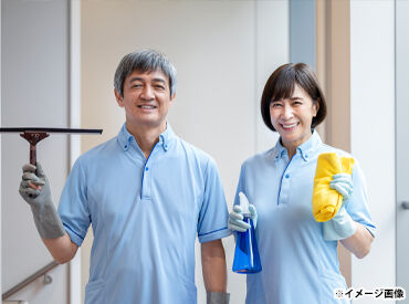 施設内のお部屋・通路・階段・トイレをキレイに★
未経験から始めたスタッフが多いので、安心してご応募くださいね♪