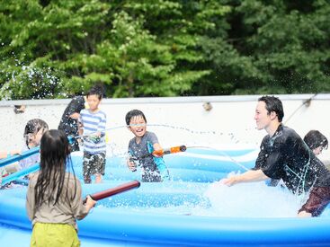 子供たちと一緒に遊ぶスペシャルイベントも多数！
子供たちと楽しく勤務できる環境です！
