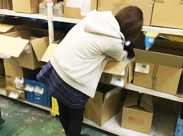 週3日～家事の合間にお仕事しませんか♪
扱うのはOA機器・バイクの部品です。専門知識や経験必要なし！