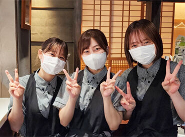 ◆働きやすさが自慢！
スタッフ同士の仲が良く、親しみやすい職場です♪
 分からないことがあれば、気軽に相談してください！