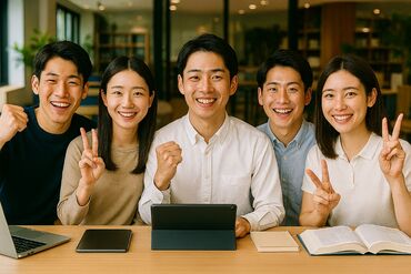 研修あり!指導が初めてでも安心★
自宅や大学から、好きな場所で働ける柔軟バイト♪
1コマ80分から、シフトも柔軟!