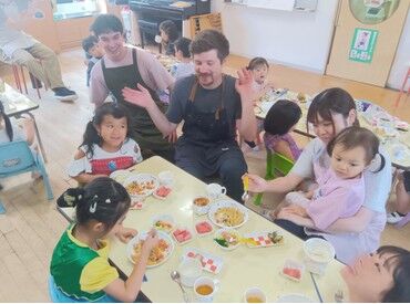 広い園内は、教える環境にも◎
ここで子どもたちは、
忘れられない幼少期の思い出作りをしていきます*。