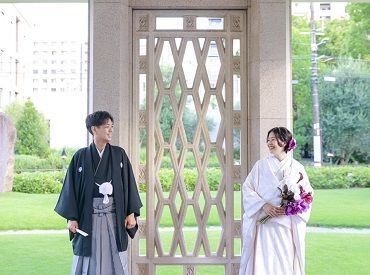 熱田神宮会館  (株)Pacific Diner Service 「01120066」 毎日"幸せ・感動"がたくさん♪
知らない人の結婚式でも自然と涙が…！