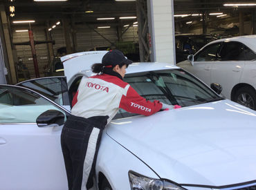 岡山トヨタ車体株式会社　本社営業所 接客少なめ×モクモク作業♪
日曜固定休み♪扶養内、フルタイムどちらも歓迎♪