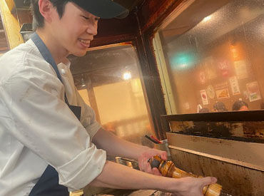 飲食未経験でも大丈夫！
先輩スタッフが丁寧に教えます☆
