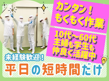 株式会社グッドワン 《接客なし》の黙々軽作業です！
未経験から始めた方が9割★
だからこそ経験問わず始めやすい環境◎