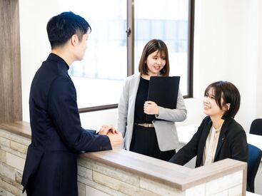 未経験・ブランクのある方、大歓迎！
周りには頼りになるスタッフが常駐しているため、いつでも質問できる環境です◎
