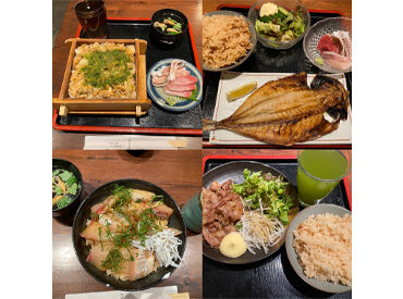 キッチンスタッフが本気で作る!絶品まかないが大好評♪
その日のまかないを楽しみにして働くスタッフもいるんです◎