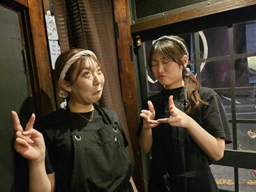 当店自慢の美味しいまかない例◎
評判がよく、まかない目当てで勤務するスタッフもいます♪
男女比半々で主に2~4回生が在籍