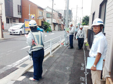 \責任感ある方にこそ向いている仕事/
人や街の安全を守る仕事だからこそ、
誠実に取り組める方を歓迎します。