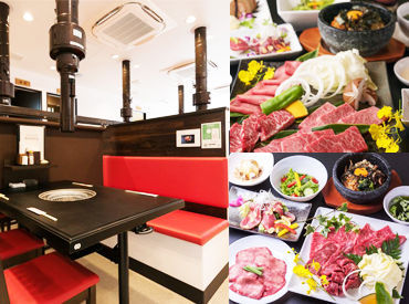 阪本焼肉店 時給1300円～＆日祝は1400円～★
シフトは週2日～＆1日3h～自由に相談できます！