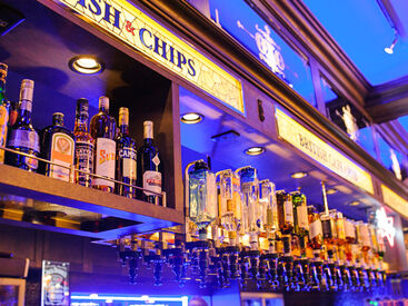 楽しさを求めるなら絶対ココ!!
スポーツ中継のある日は、
スタッフ・お客さまとワイワイ応援しながら働けます**