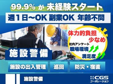 株式会社CGSコーポレーション　下関営業所 ＼＼積極的に正社員登用中!!／／
▼資格取得支援あり
▼社員登用制度あり
中には半年~1年で正社員に
キャリアUPするスタッフも♪