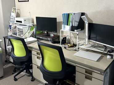 PCの基本操作ができれば大丈夫◎
データ入力や見積書・請求書作成などを通して、営業スタッフをサポートするお仕事です！