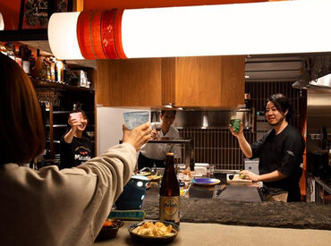 お客さんとの距離が近く、
「美味しい！」の声がダイレクトに届く環境★
やりがいを毎日実感できます！