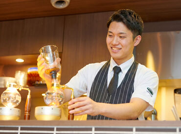 珈琲館　イオン帯広店 ≪初バイトも大歓迎≫
未経験から始めるスタッフがほとんど！
マニュアルがあるので安心★
落ち着いた空間でゆったり働けます♪