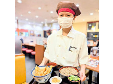 天丼てんや 福山曙店 【主婦さん活躍中】 週1日～無理なく◎『天丼てんや』のお仕事は簡単♪自動システムやマニュアルがあって初パートさんも安心！