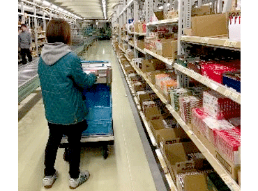 お馴染みの商品を仕分けるので、見ているだけでも楽しい♪
期間限定のフレーバーなどにもいち早く気付けますよ◎