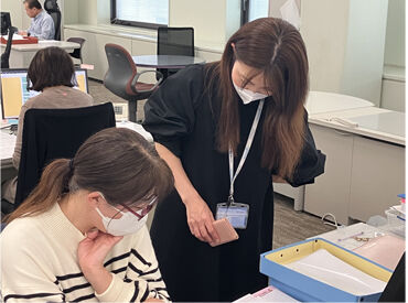 分からないことは先輩がフォローしてくれます！